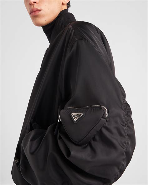 prada bomber jackets|Prada nylon bomber.